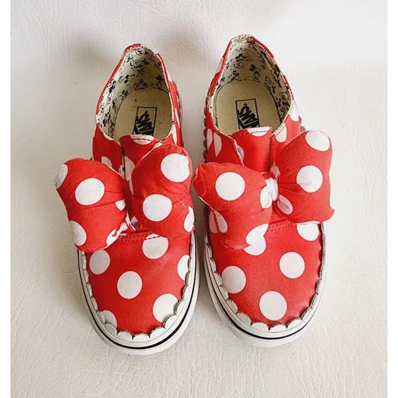 Vans Shoes Vans Disney Minnie Mouse Bow Slip On Shoes Big